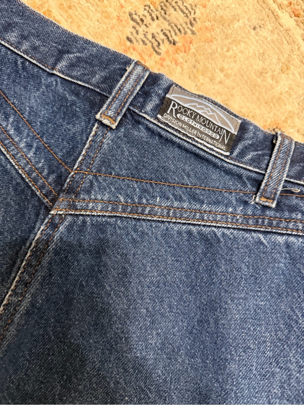 Vintage Rockies Women's Straight Leg Jeans - Dark Blue Denim - Picture 8 of 11